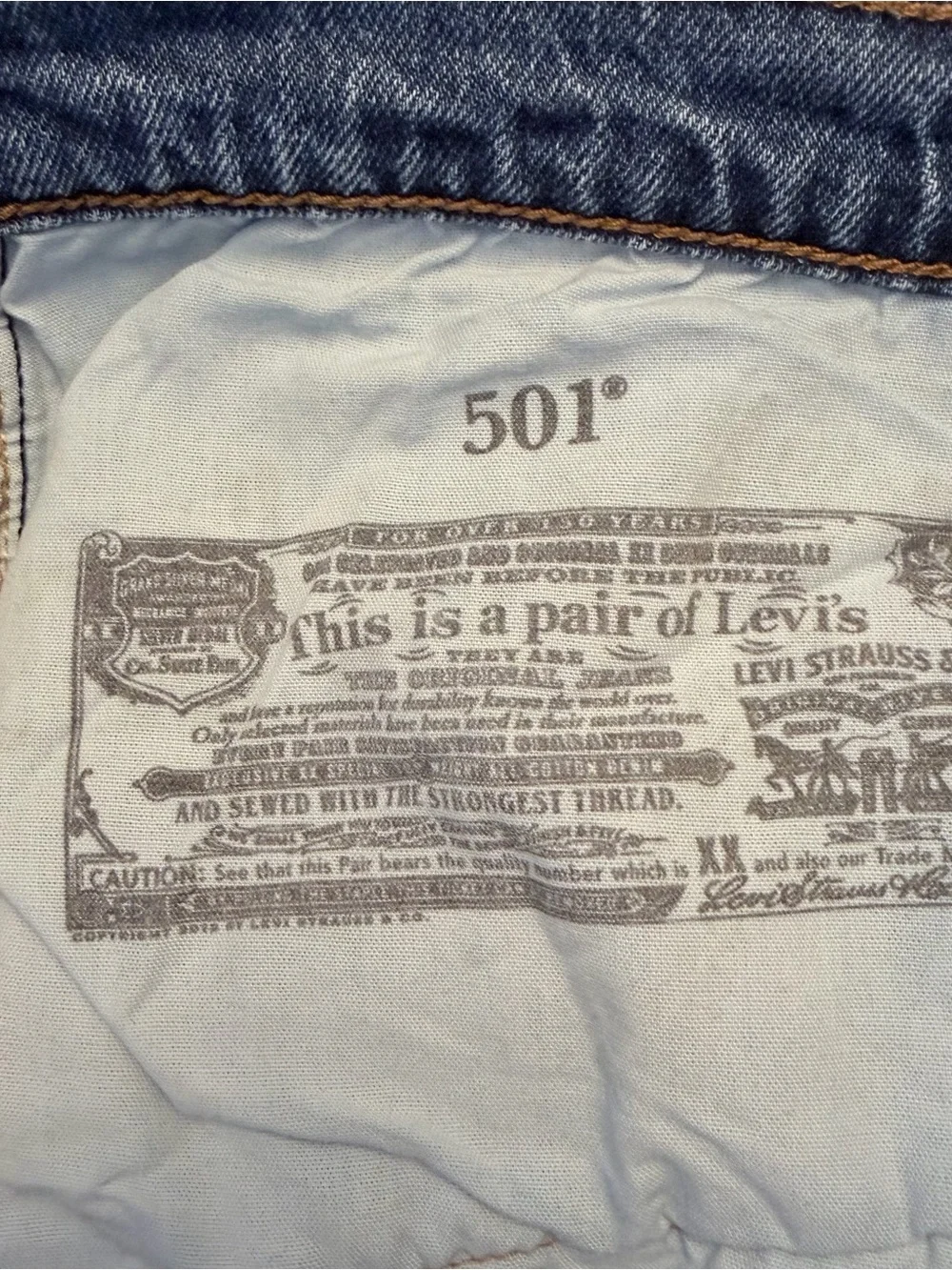 Levi’s 501 Original Fit Jeans Men’s 30x30 Medium Wash Straight Leg Button Fly